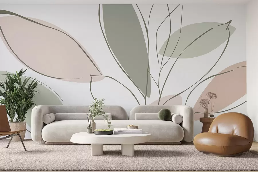 Fototapetai Abstraktūs lapai w05710