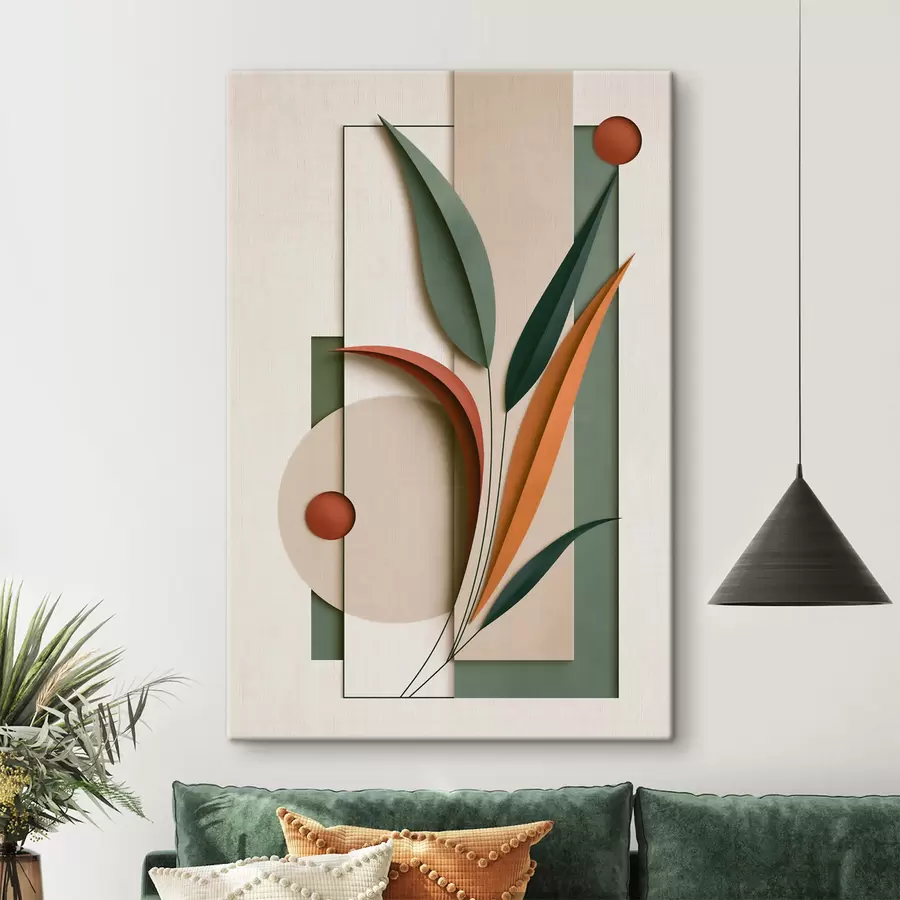 Paveikslėlis Geometrinė botaninė kompozicija s49417