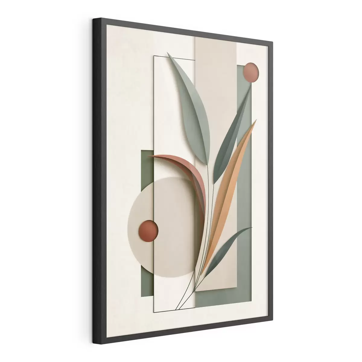 Plakatas Geometrinė botaninė kompozicija f49417