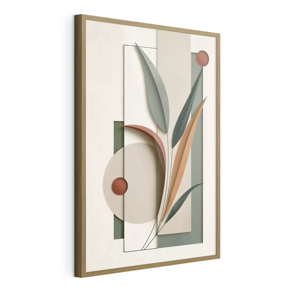 Plakatas Geometrinė botaninė kompozicija f49417
