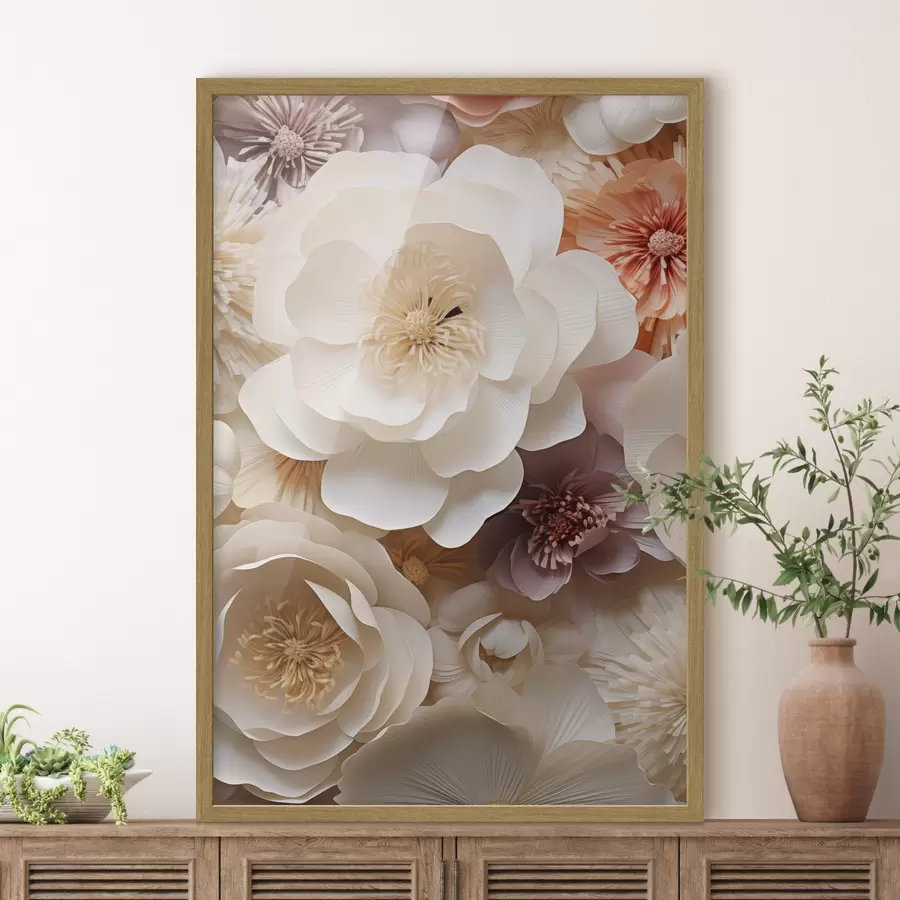 Fototapetai Tūrinės kreminės rožės f49373
