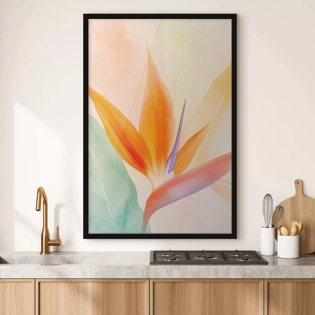 Plakatas Tropinė strelitcijos gėlė f49379