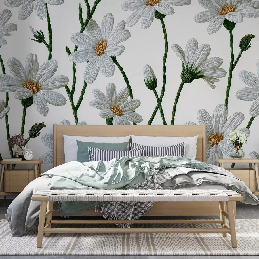 Fototapetai Baltos laukinės saulutės w09915