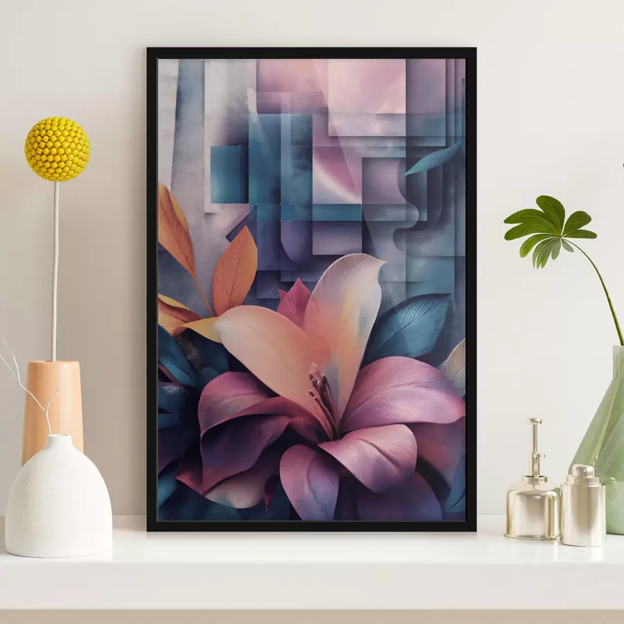 Fototapetai Geometrinė abstrakcija alyviniais atspalviais f49731