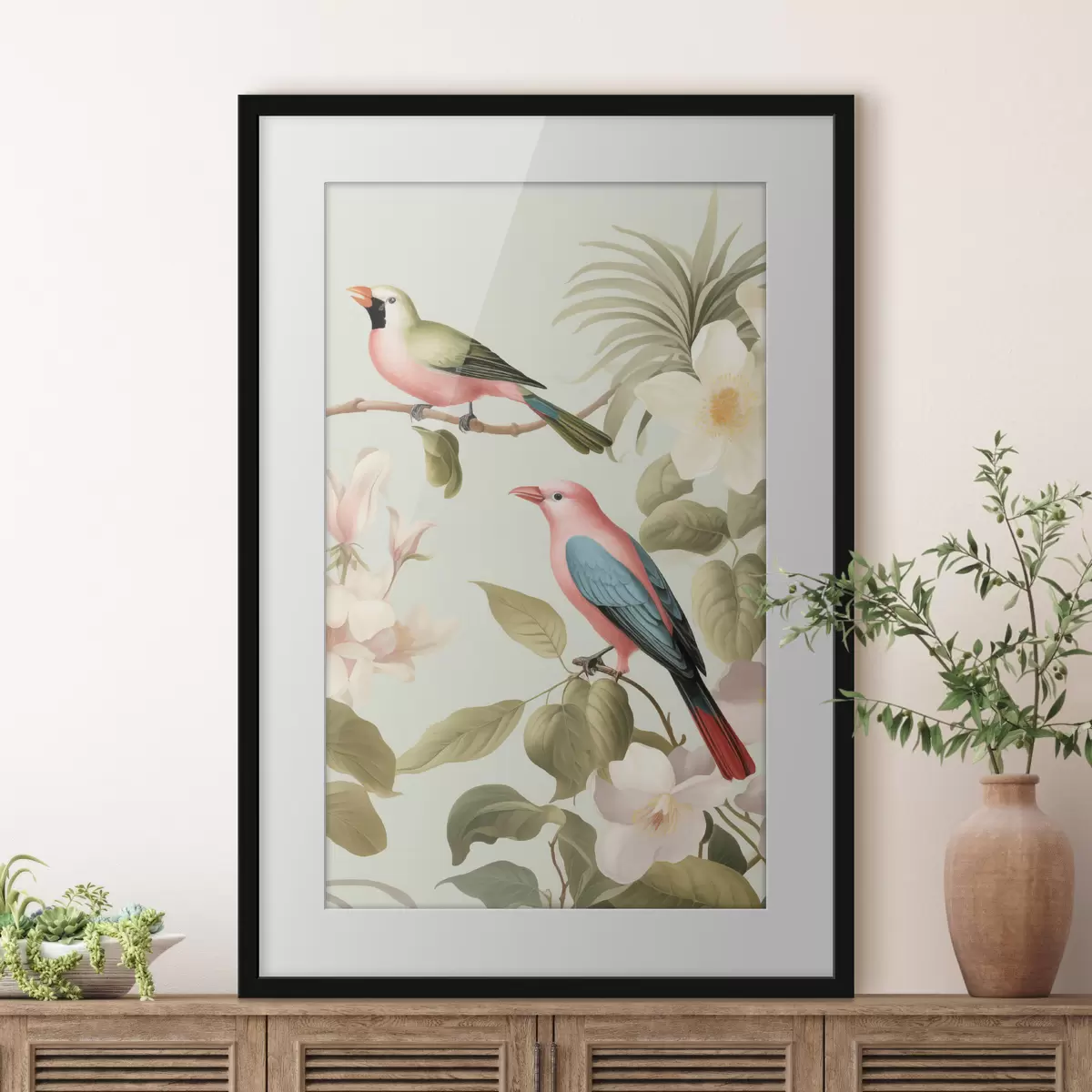 Plakatas Kolibris žydinčiame sode f49733