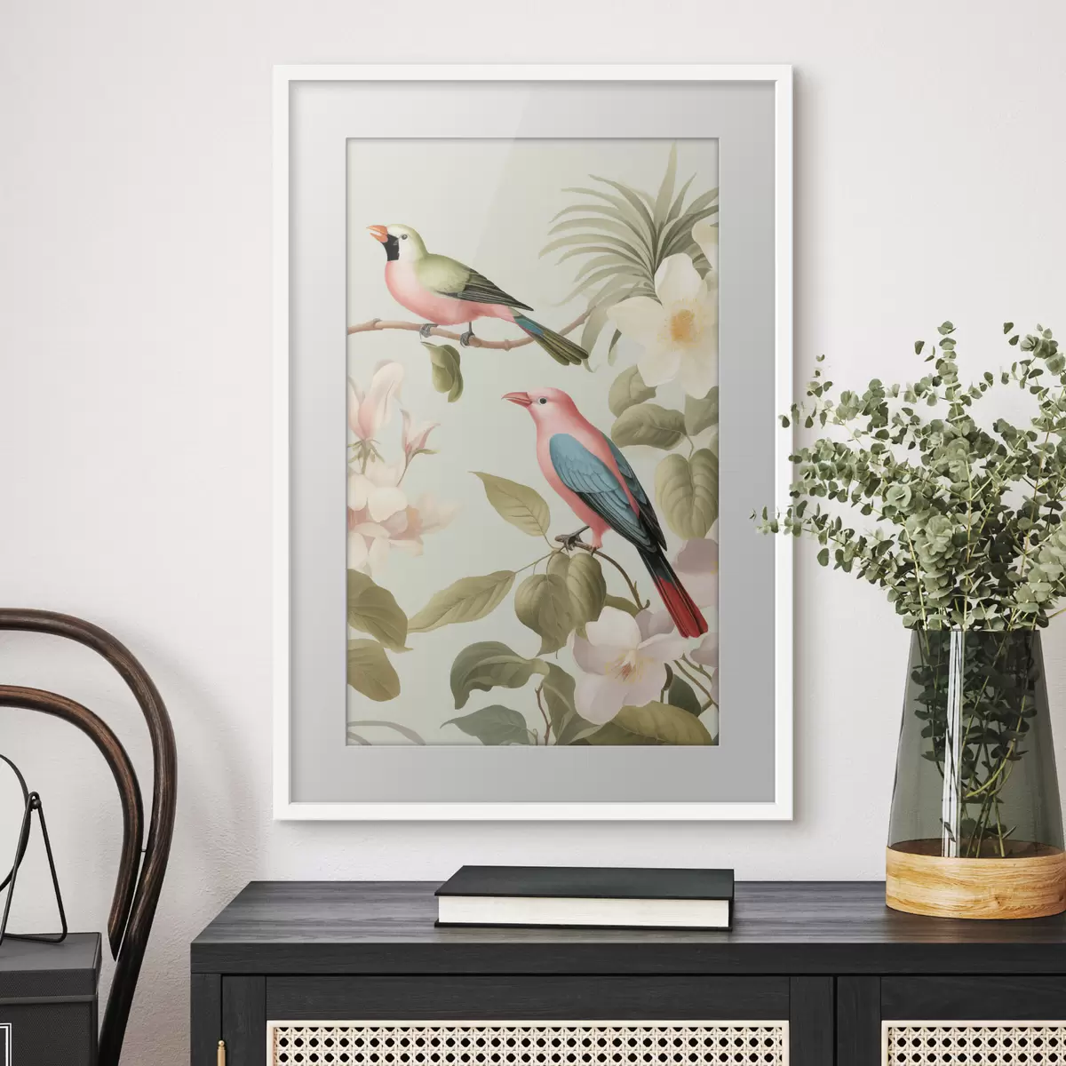 Plakatas Kolibris žydinčiame sode f49733