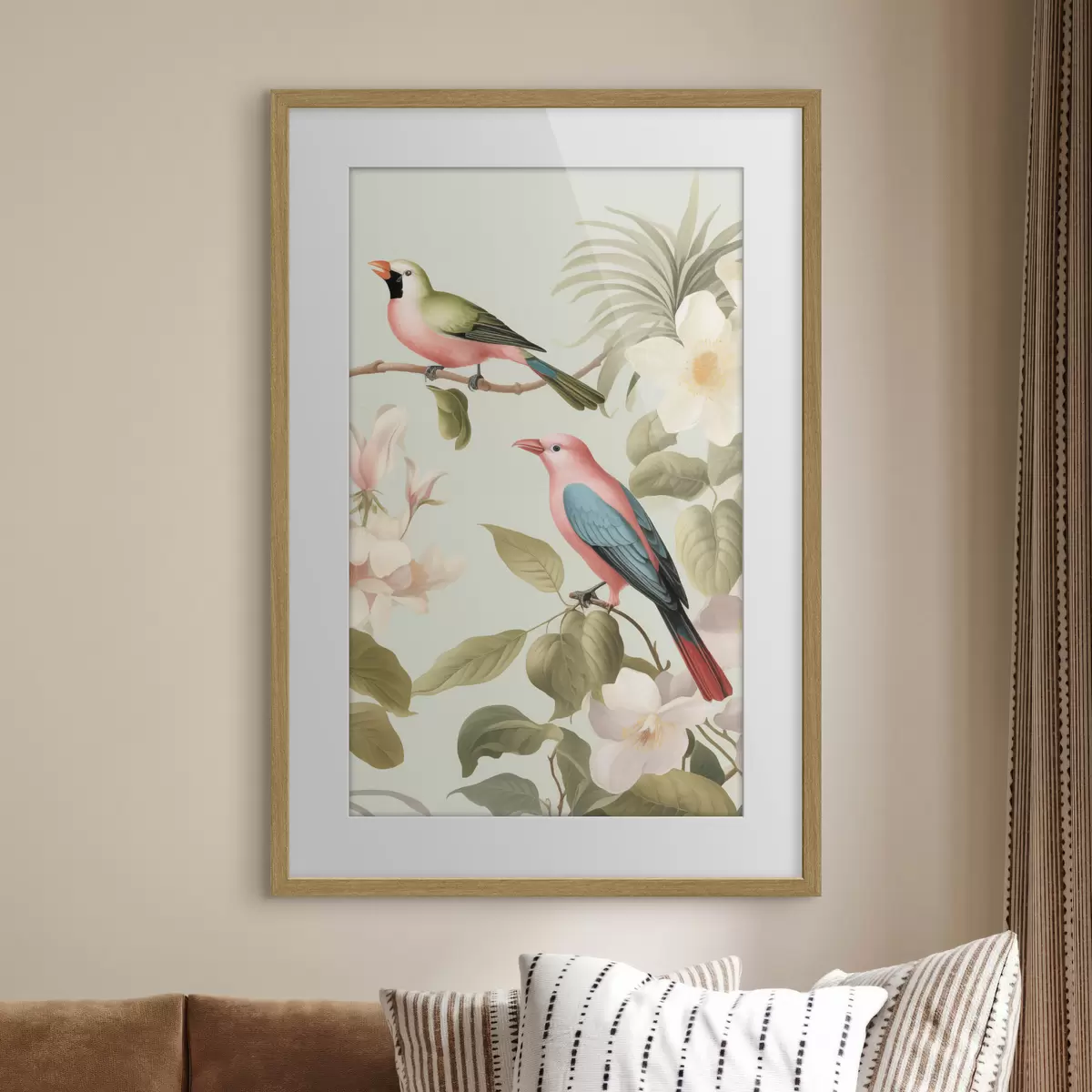 Plakatas Kolibris žydinčiame sode f49733