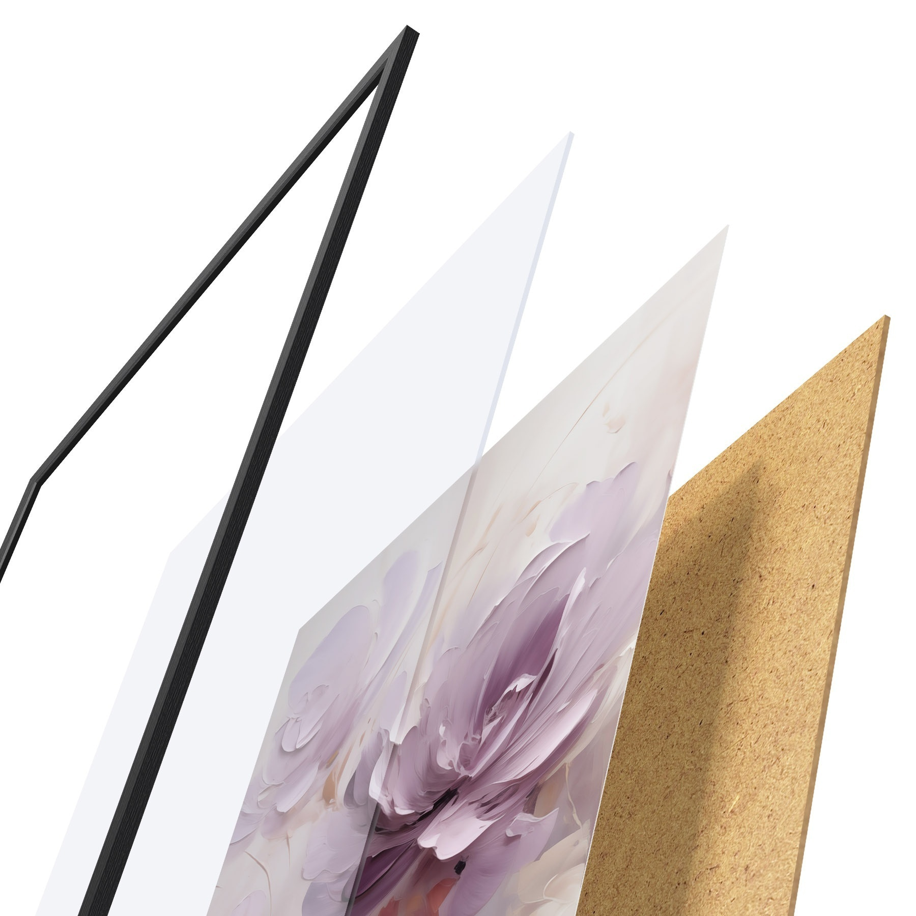 Plakatas Aksominės bijūnės akvarelė f49734