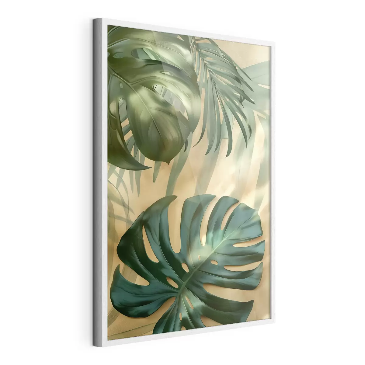 Plakatas Monstera ir atogrąžų augalų lapai f49552