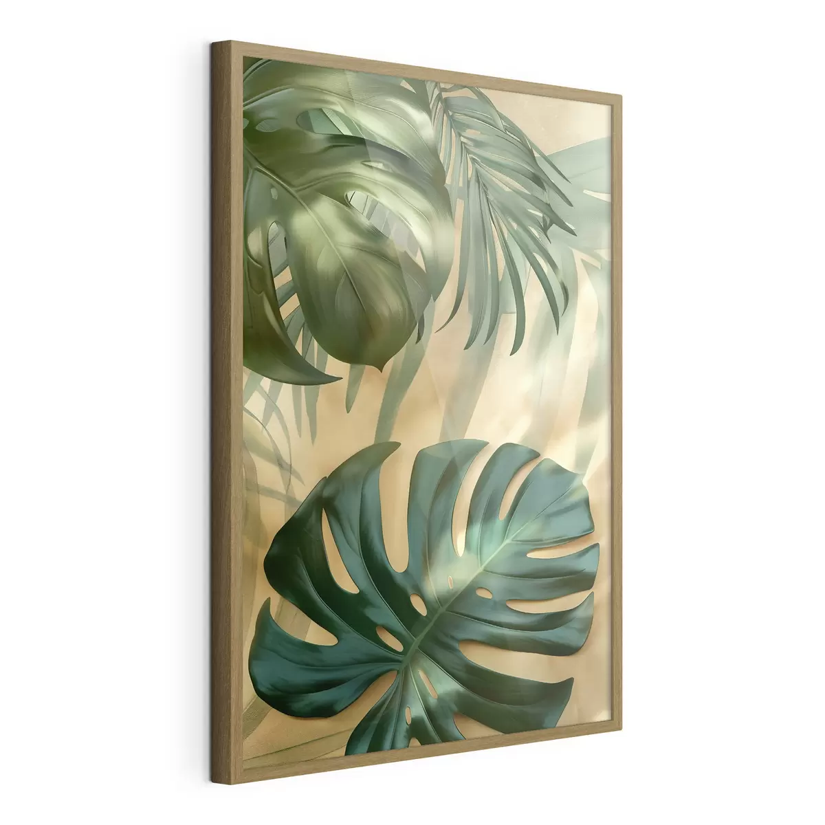 Plakatas Monstera ir atogrąžų augalų lapai f49552