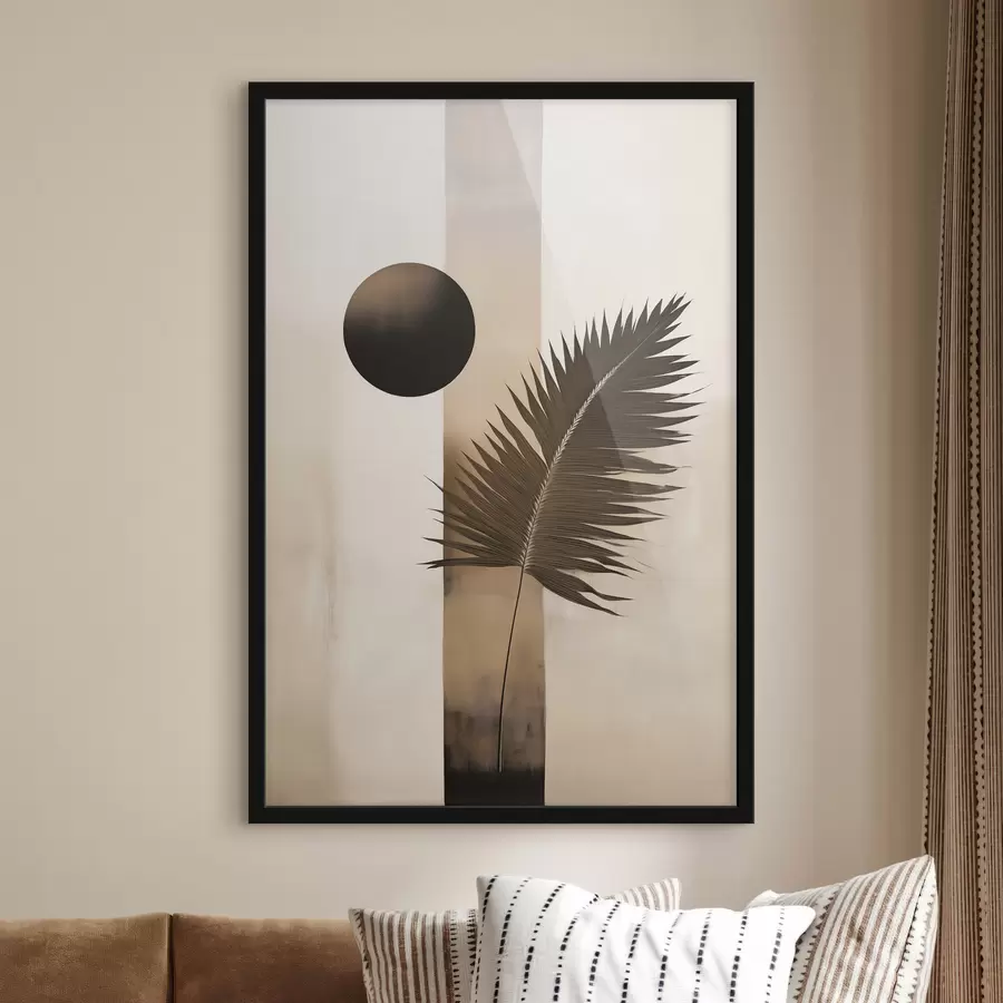 Fototapetai Abstrakcija su tropiniu lapu f49702