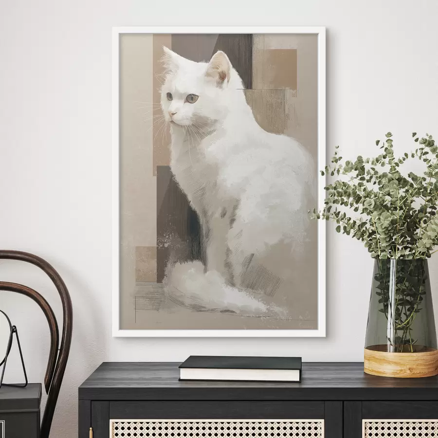 Fototapetai Balta katė f49837