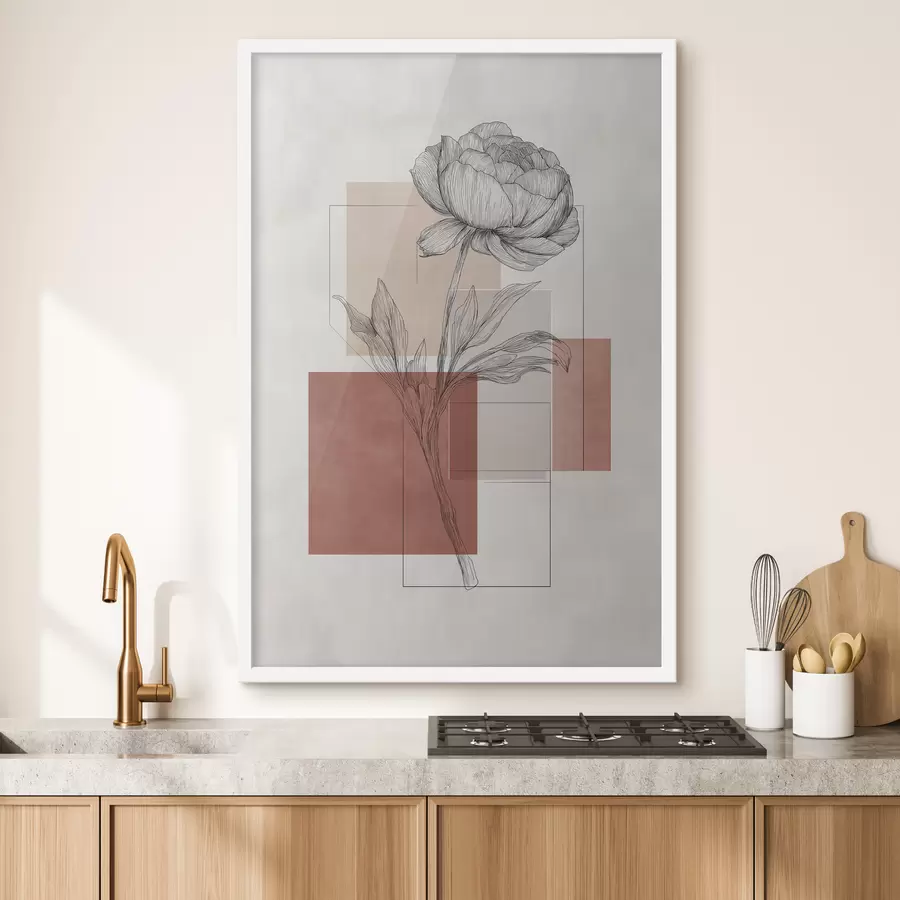 Fototapetai Pionų geometrija f49841