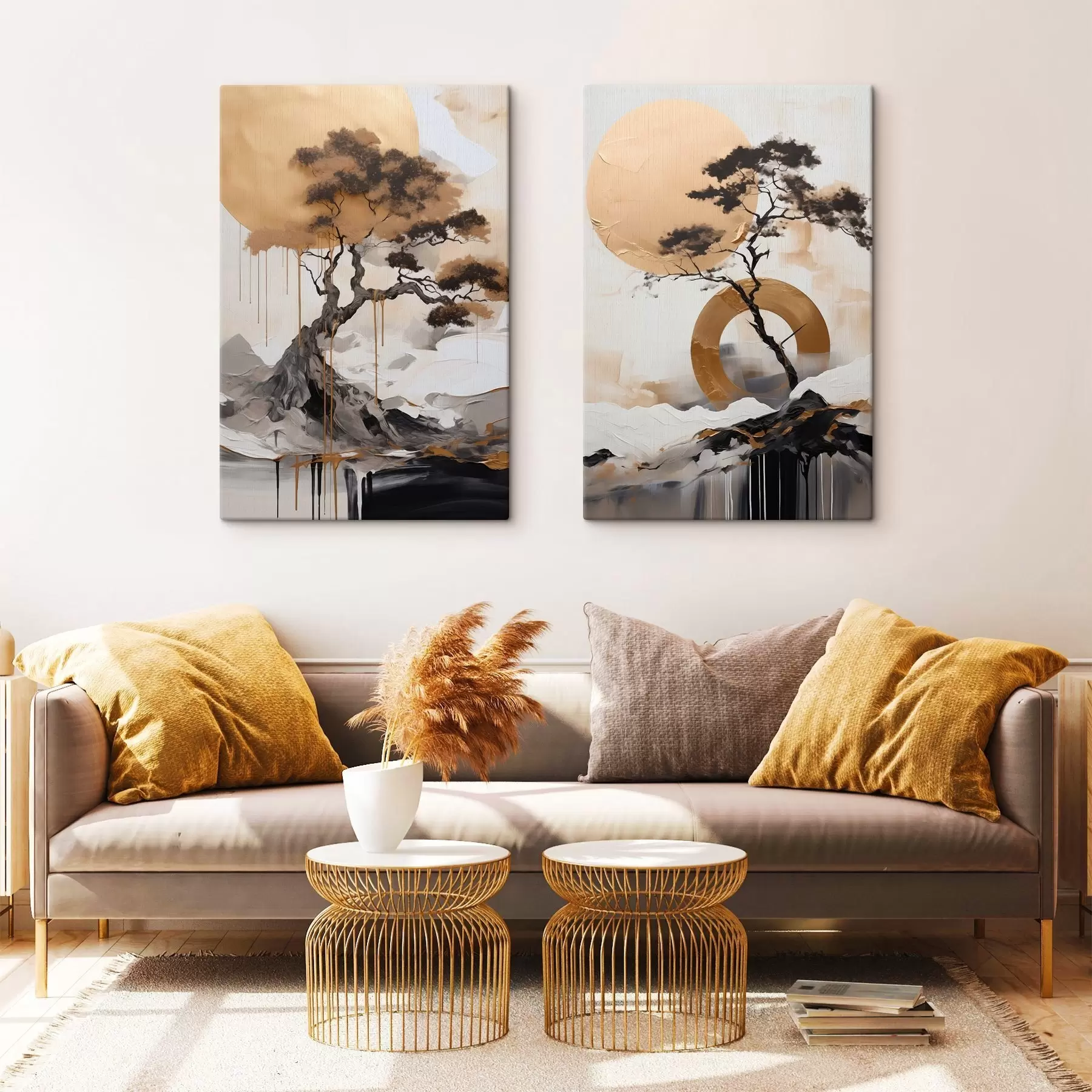 Paveikslėlis Dekoratyvinis bonsai medelis, abstraktaus meno paveikslas m30688