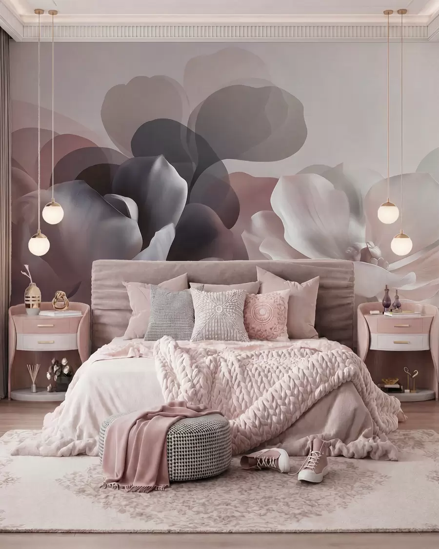 Fototapetai Abstrakti magnolijų gėlių kompozicija w09930