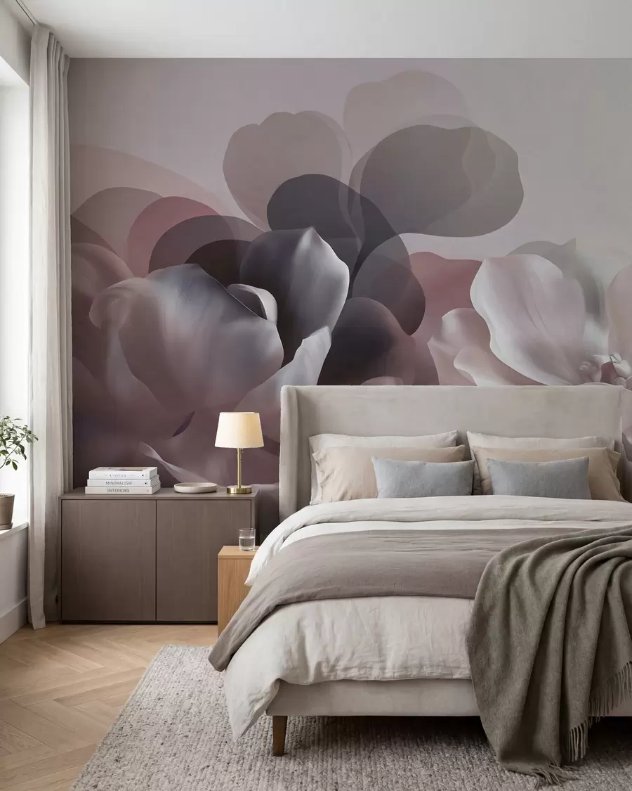 Fototapetai Abstrakti magnolijų gėlių kompozicija w09930