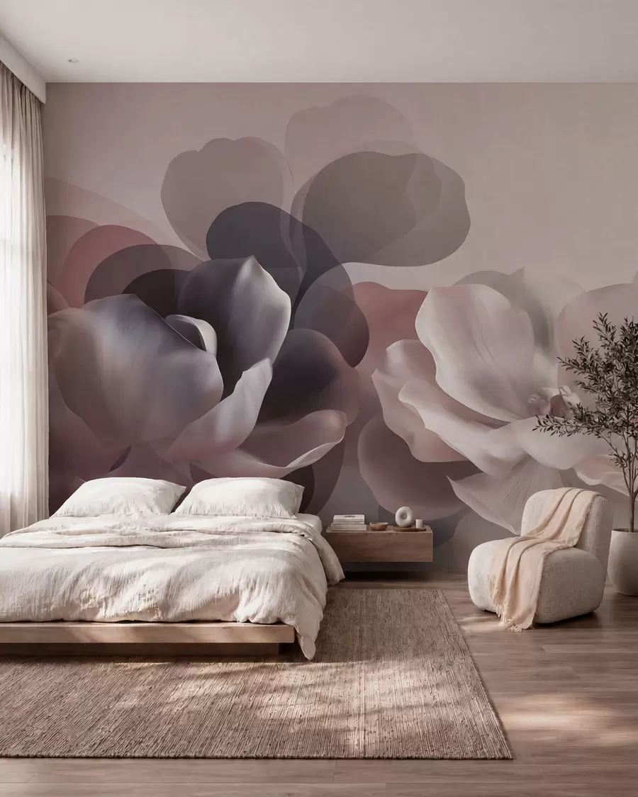 Fototapetai Abstrakti magnolijų gėlių kompozicija w09930