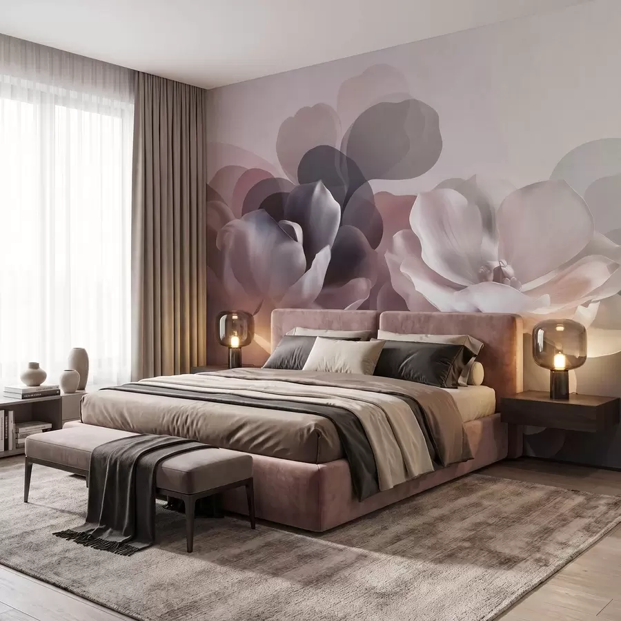 Fototapetai Abstrakti magnolijų gėlių kompozicija w09930