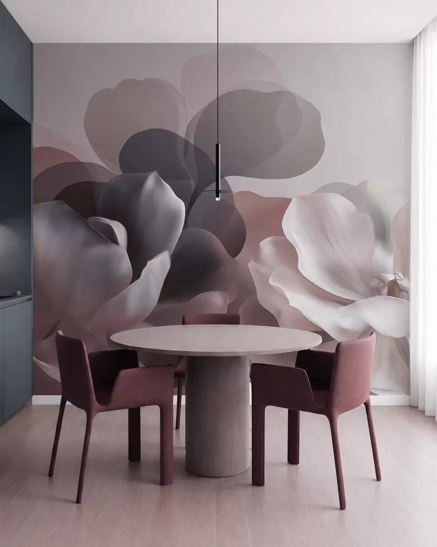 Fototapetai Abstrakti magnolijų gėlių kompozicija w09930