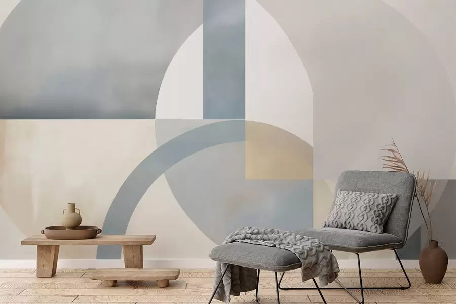 Fototapetai Geometrinė abstrakcija su tekstūros imitacija w05778