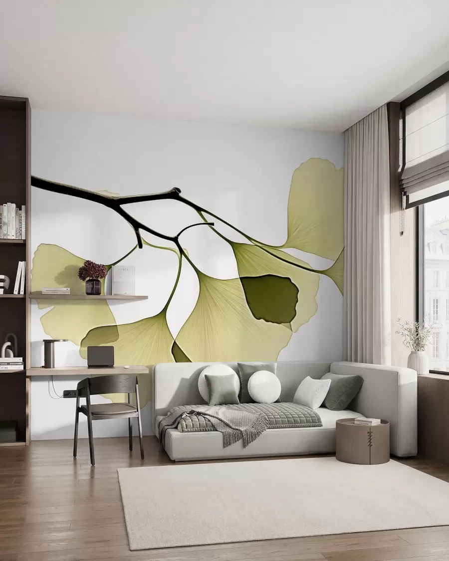 Fototapetai Ginkgo vėduoklinių lapų w09968