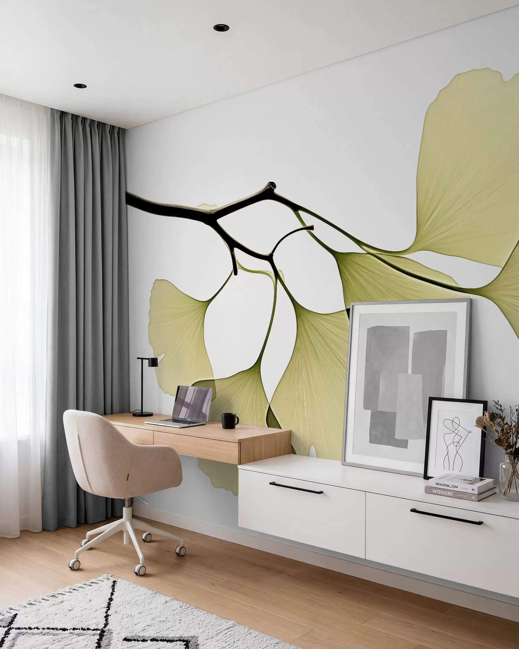 Fototapetai Ginkgo vėduoklinių lapų w09968