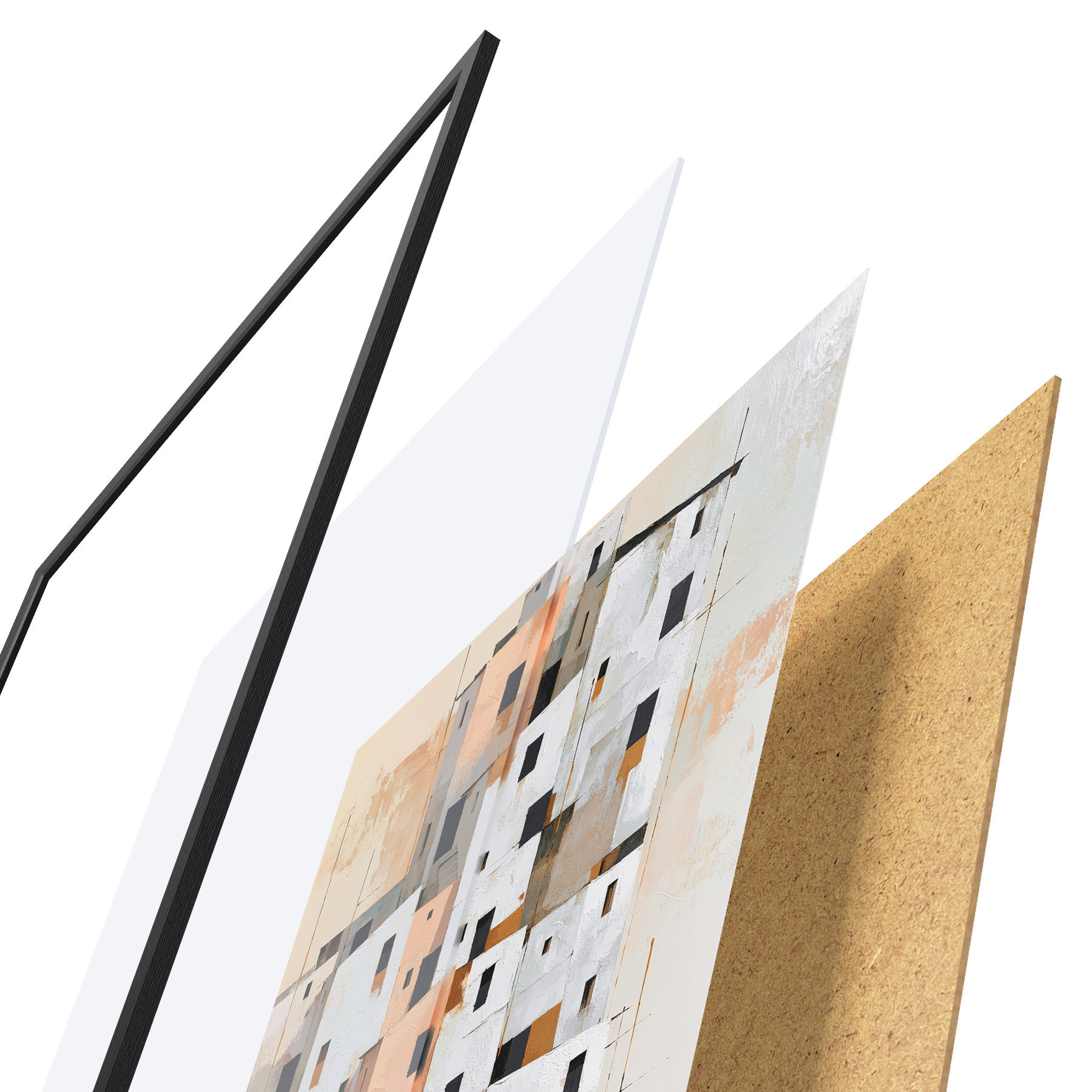 Plakatas Abstraktūs namai f49760