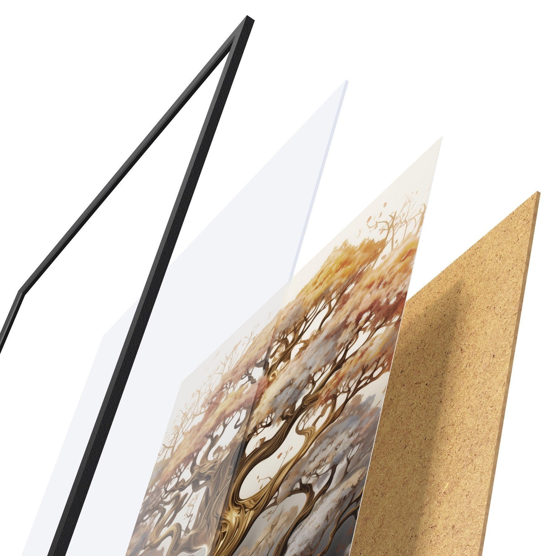 Plakatas Senas medis f50031