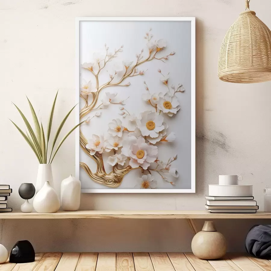 Fototapetai Baltosios magnolijos f50033