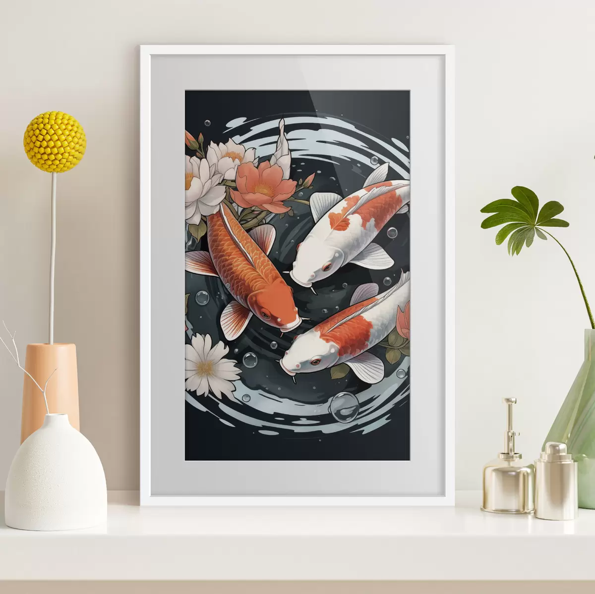 Plakatas Koi karpiai f50035