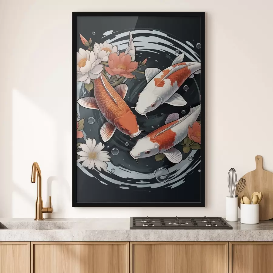 Fototapetai Koi karpiai f50035