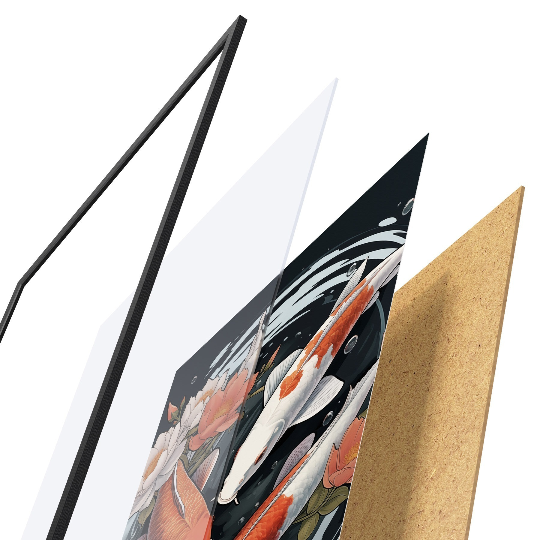 Plakatas Koi karpiai f50035