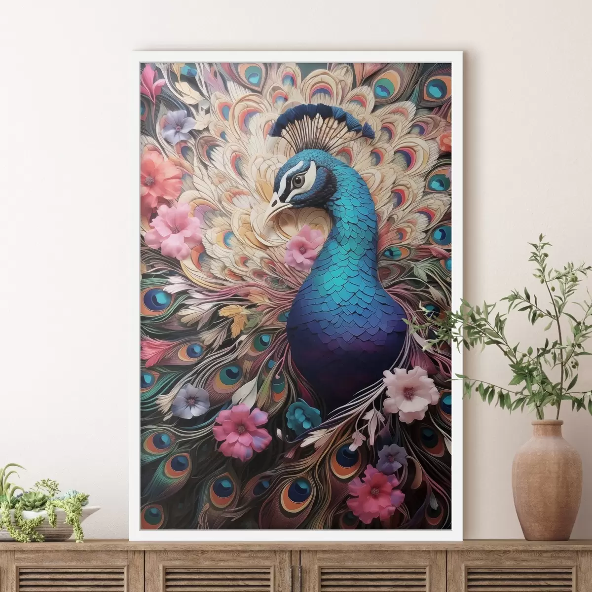 Plakatas Peacock f50036