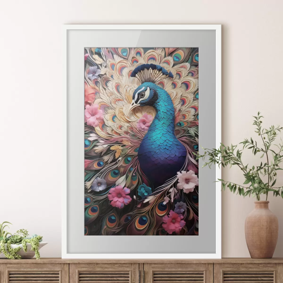 Plakatas Peacock f50036