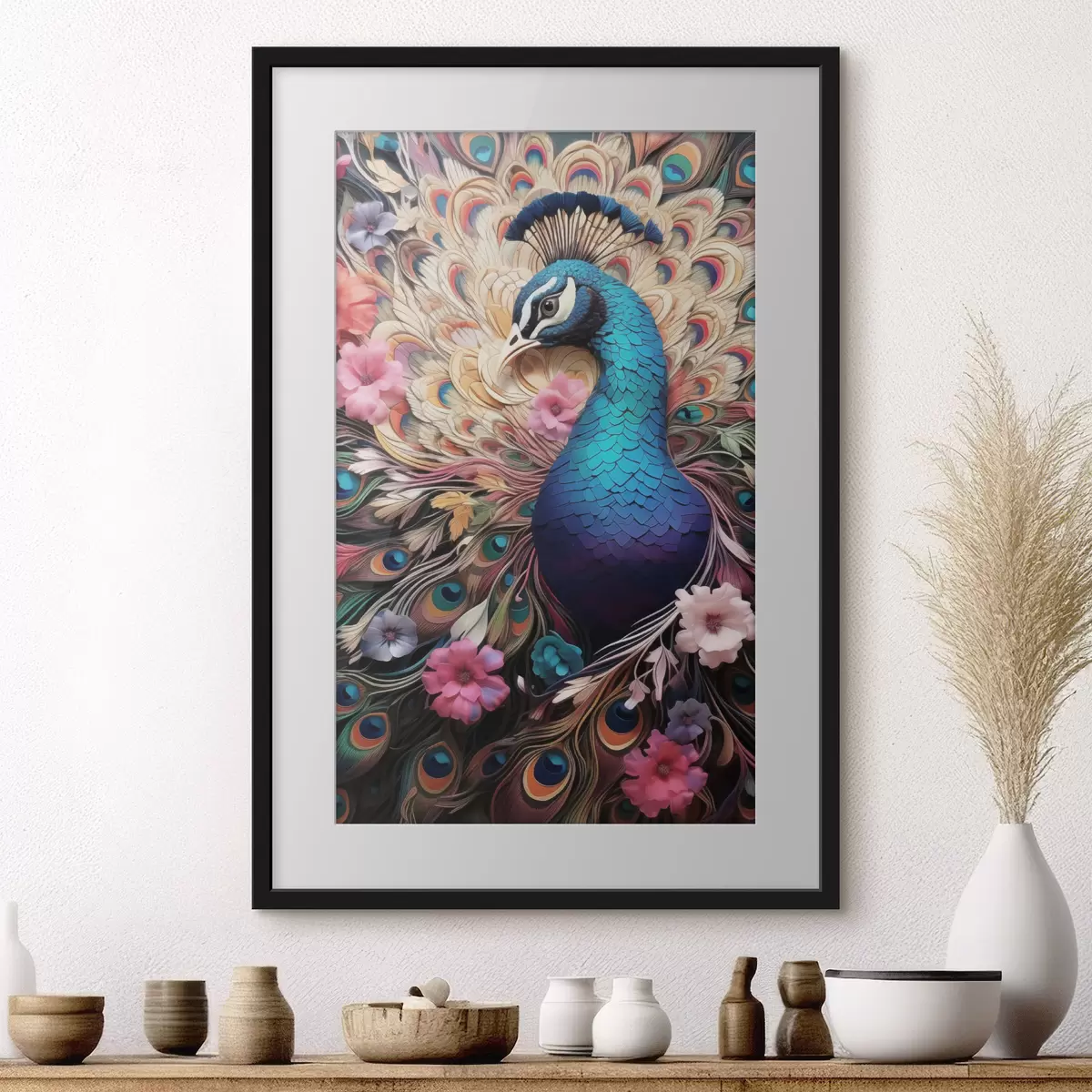 Plakatas Peacock f50036