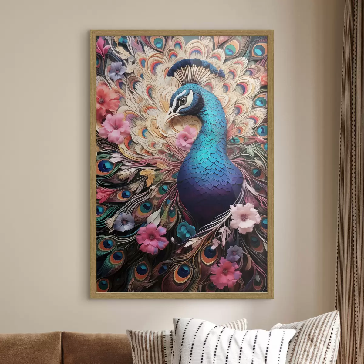 Plakatas Peacock f50036