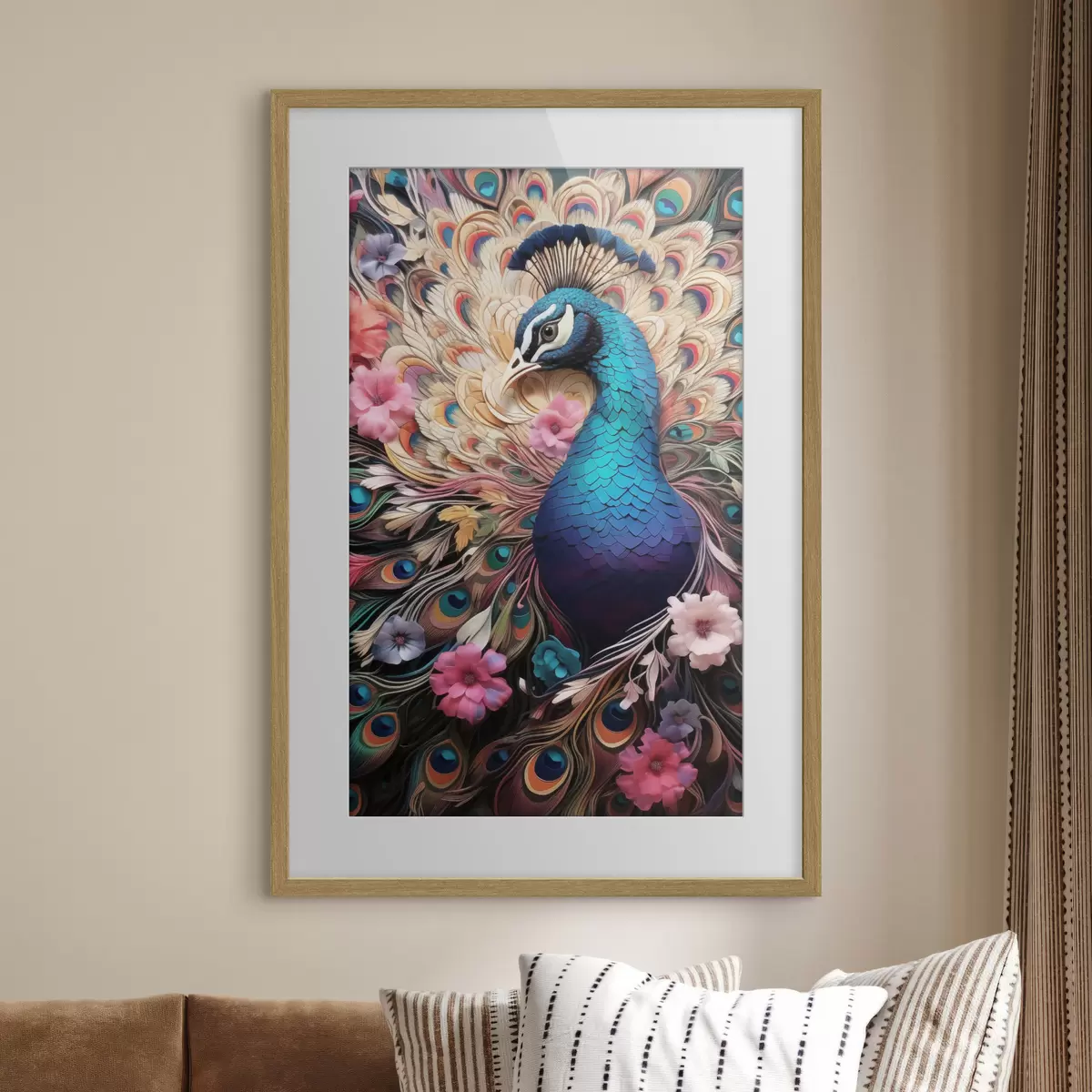 Plakatas Peacock f50036