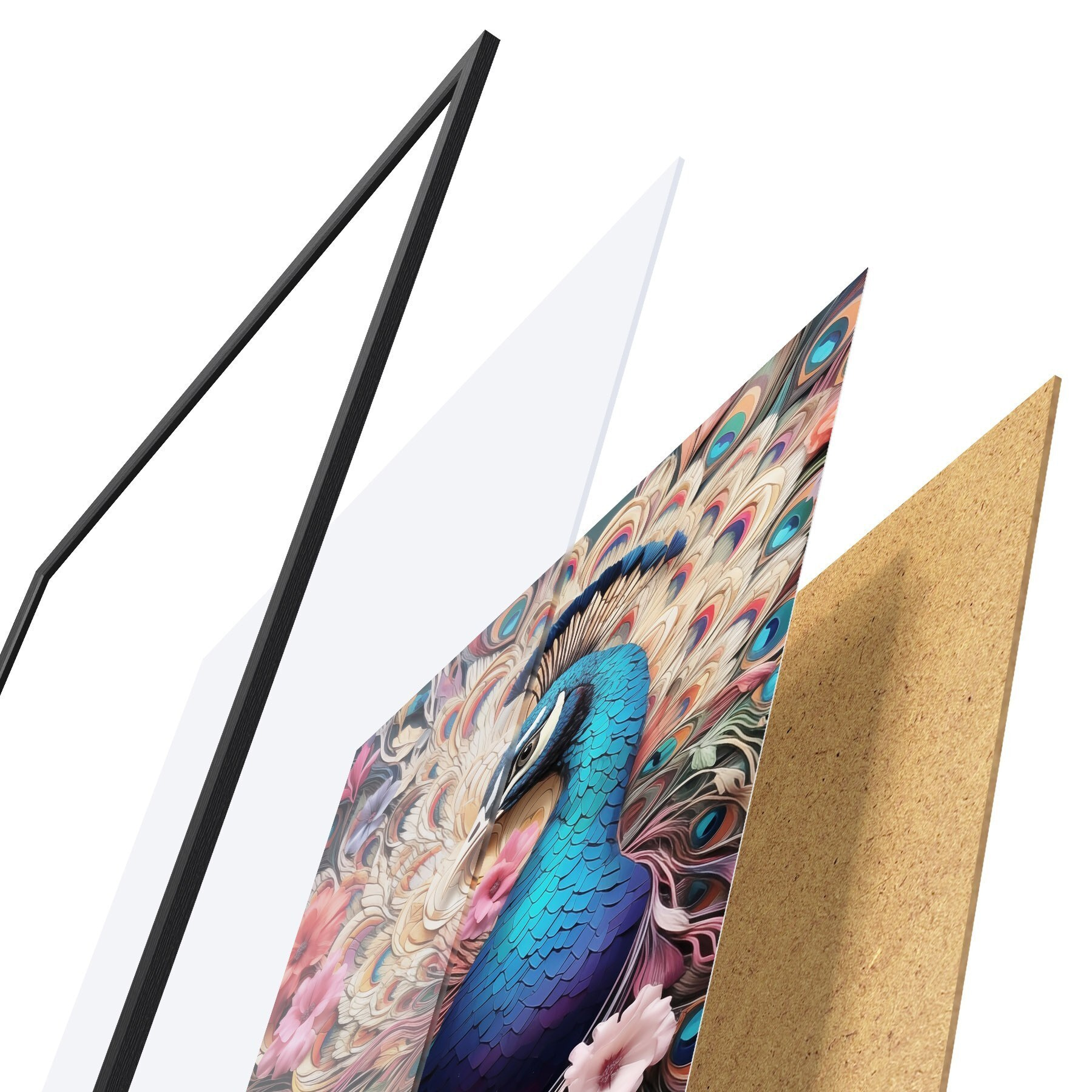 Plakatas Peacock f50036