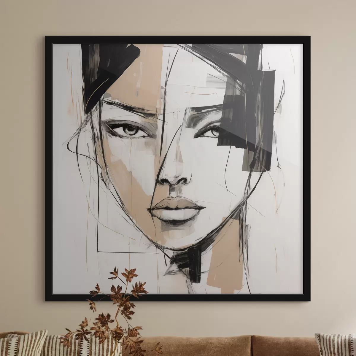 Plakatas Abstraktus portretas f50049