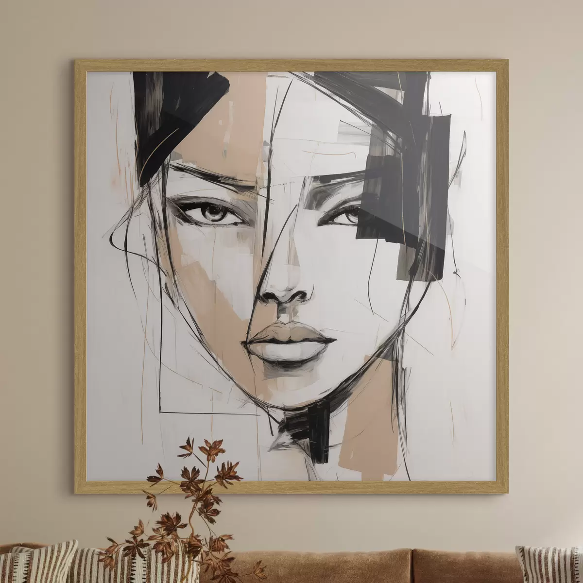 Plakatas Abstraktus portretas f50049