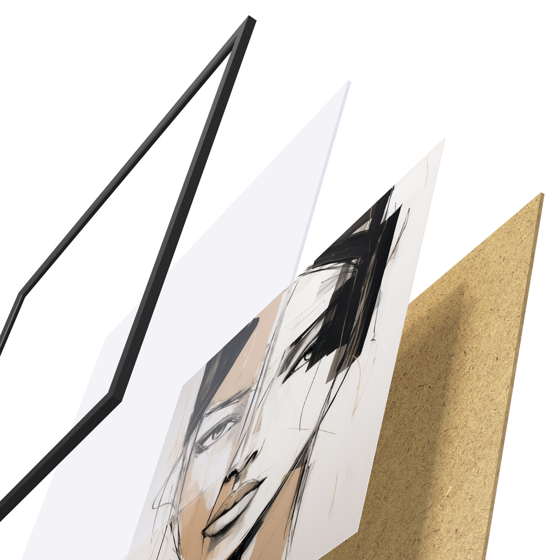 Plakatas Abstraktus portretas f50049