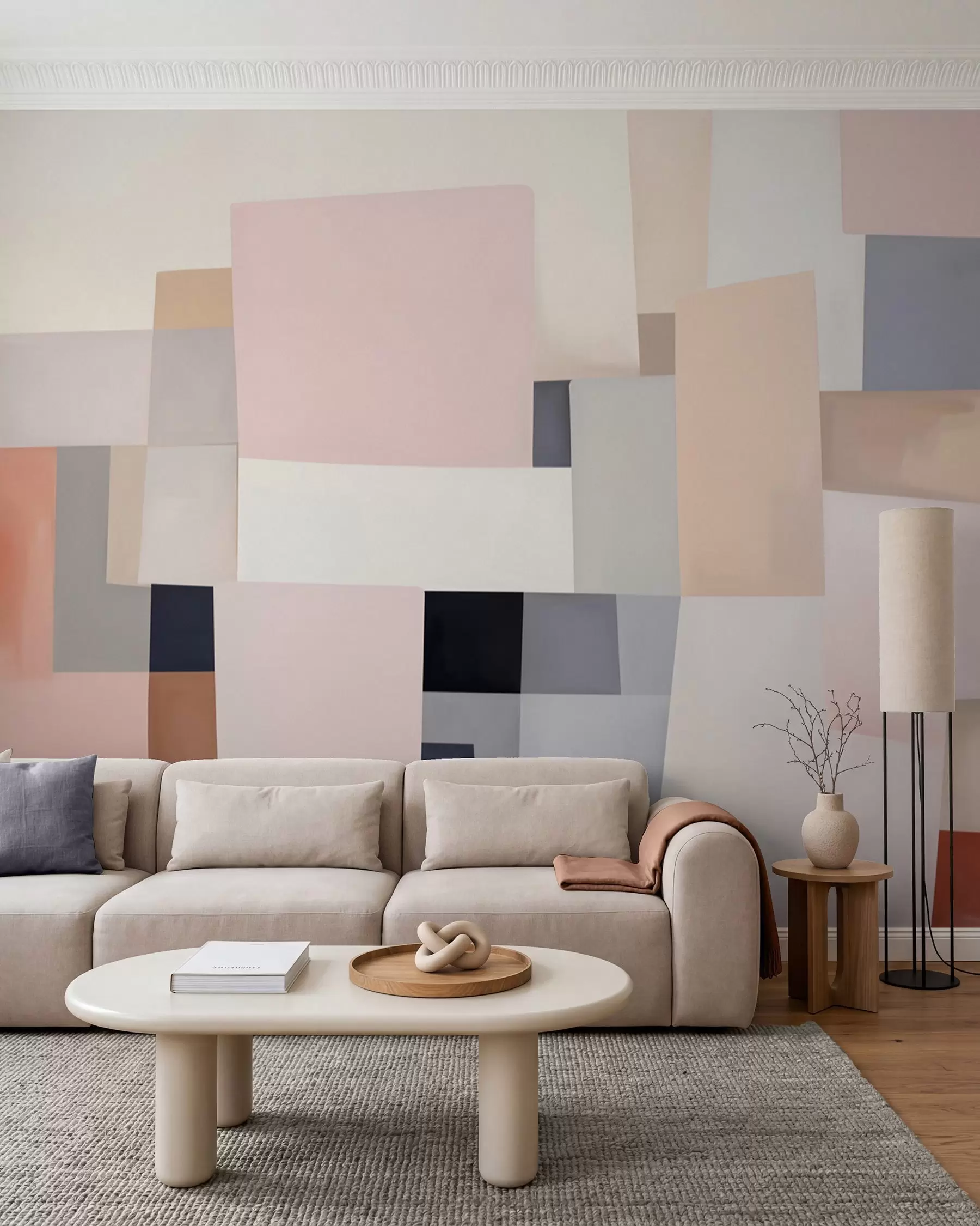 Fototapetai Geometrija pastelės tonais w05785