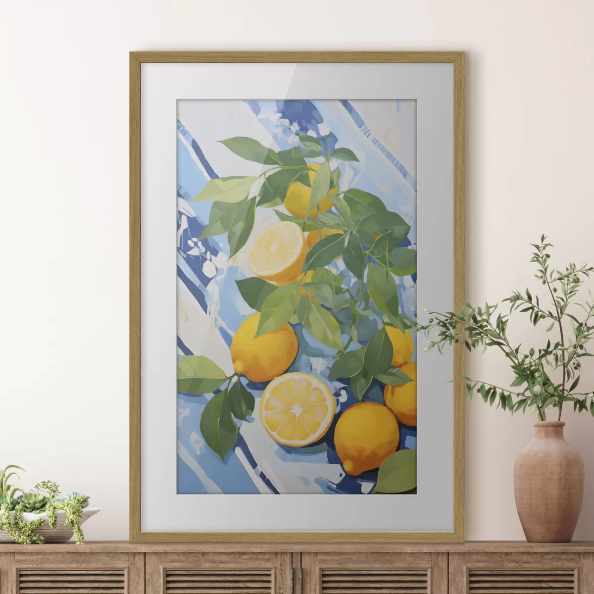 Plakatas Citrinos, tapybos imitacija f50066