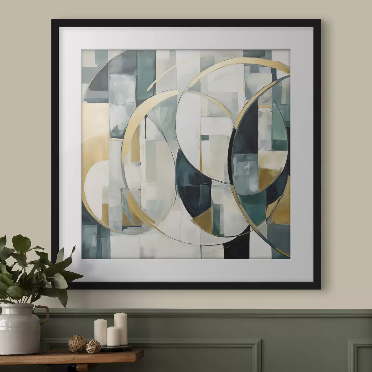 Plakatas Chaotiška abstrakcija, tapybos imitacija f50073