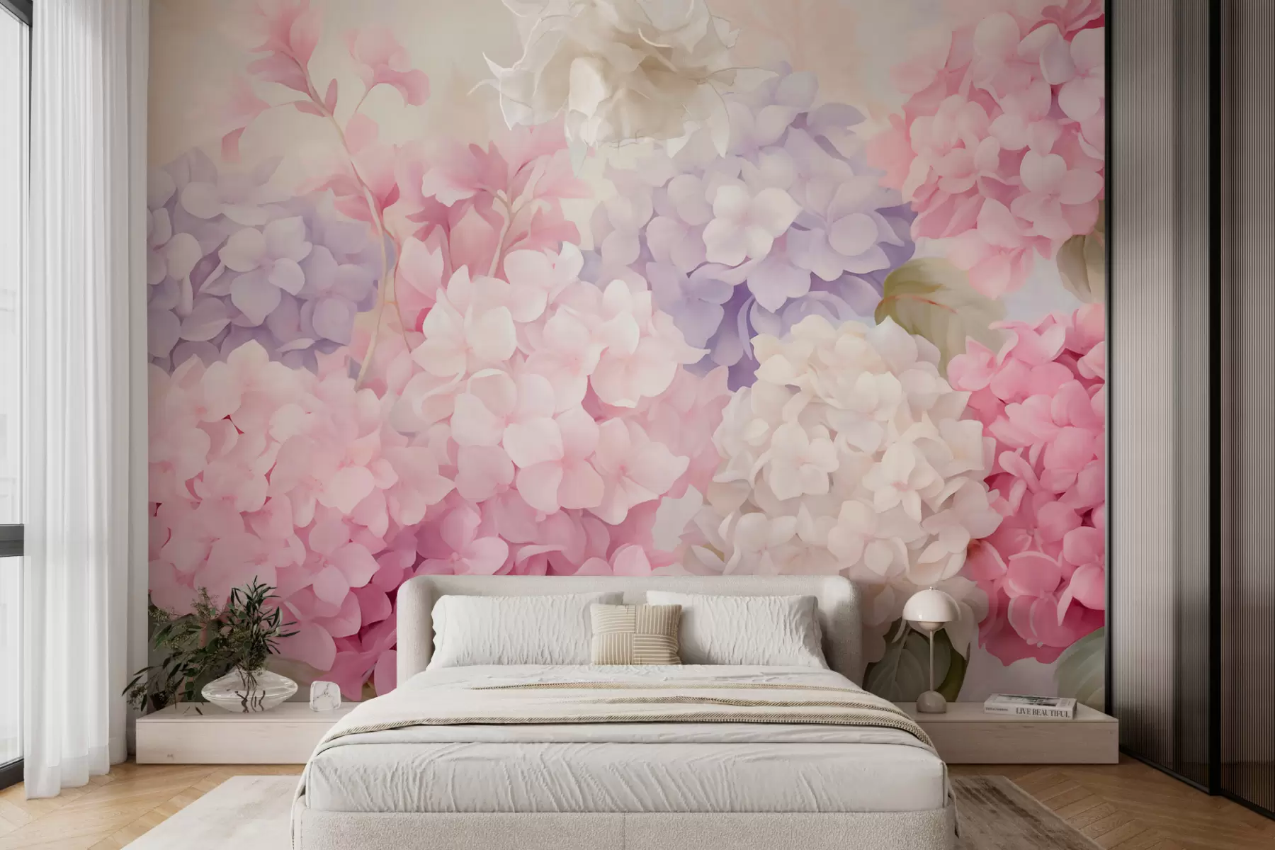 Fototapetai Hortenzijos gėlės w05796