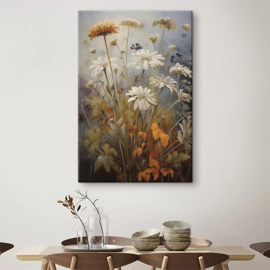 Paveikslėlis Laukinės gėlės ir žolės, tapybos imitacija s50145
