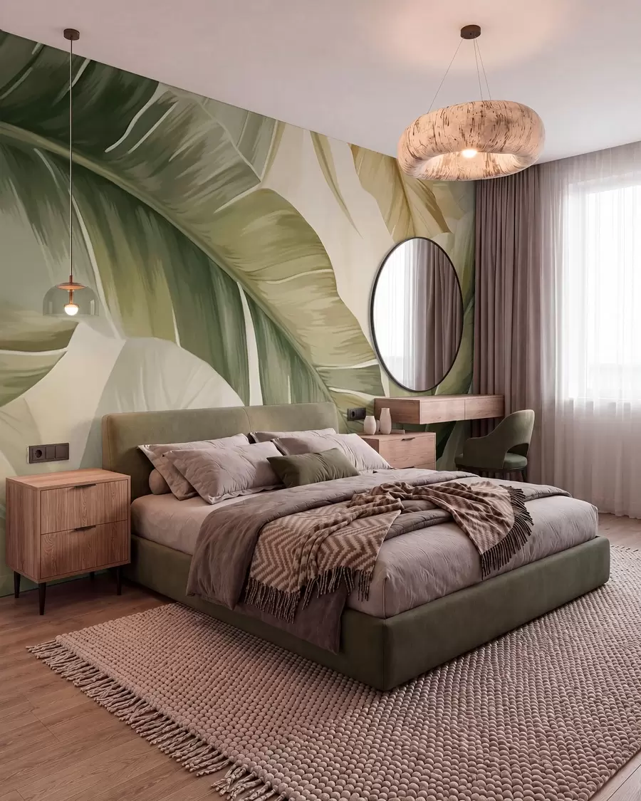 Fototapetai Ilgi bananų lapai w05828