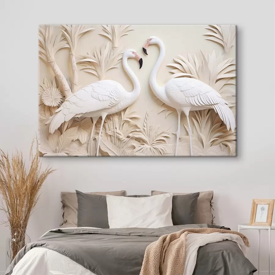 Paveikslėlis Dvi baltos flamingos s50303
