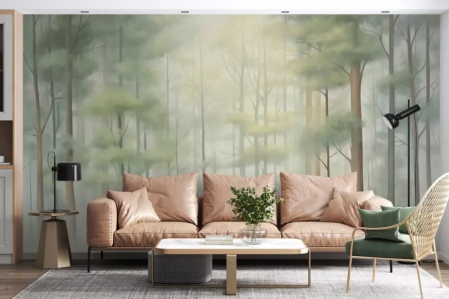 Fototapetai Abstraktus lapuočių miškas w05673