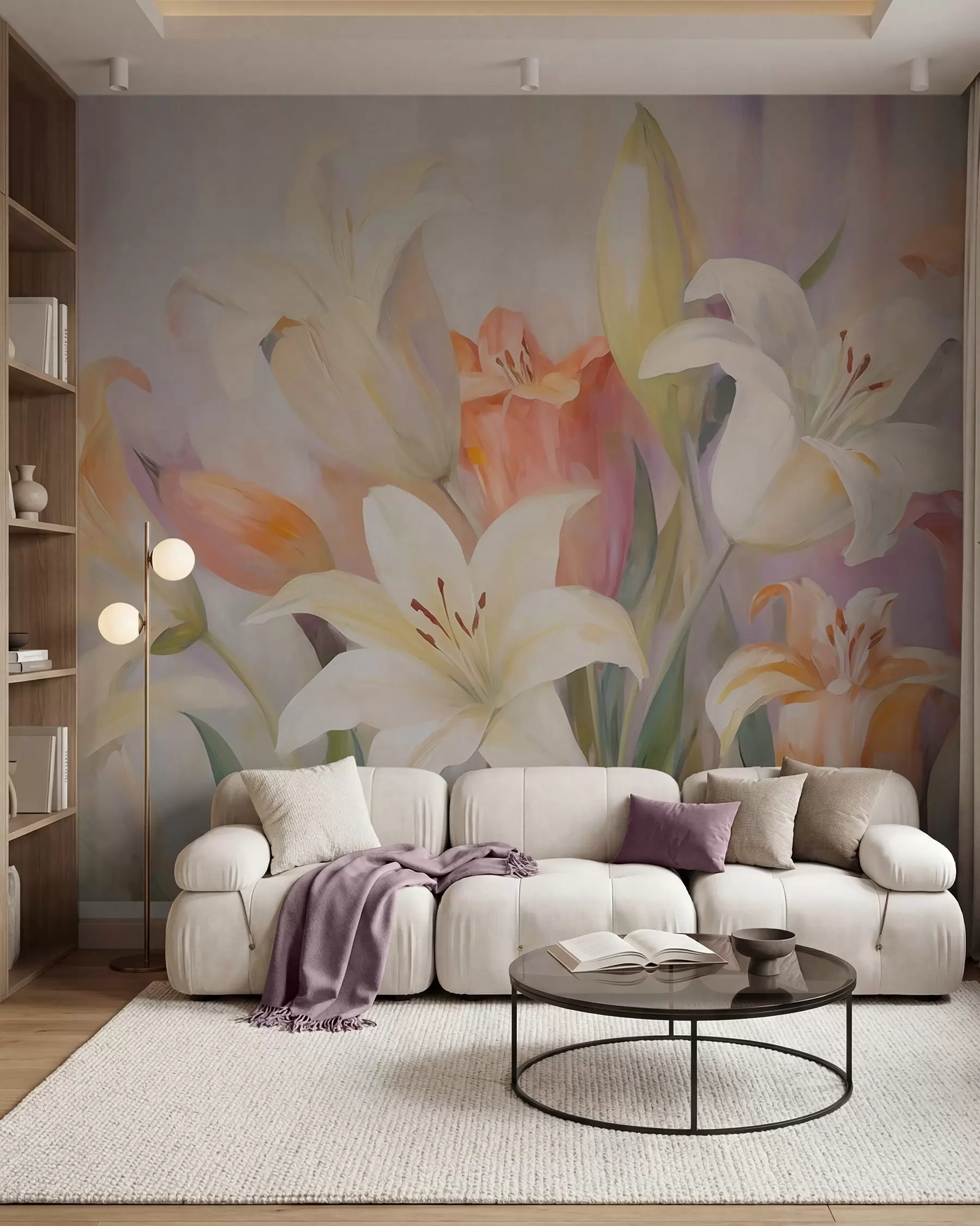 Fototapetai Lelijos pastelės tonais w05878